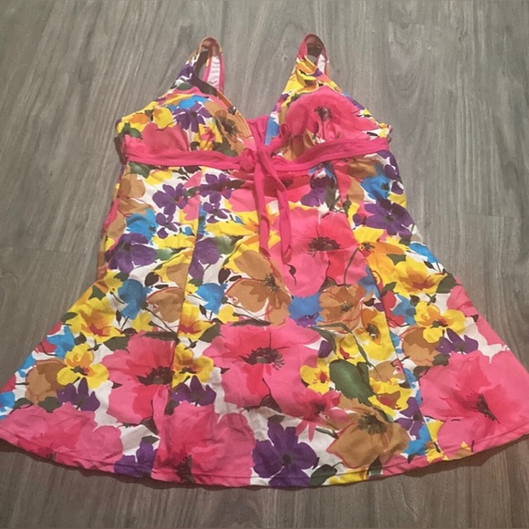 NWT one piece floral swimsuit swim dress by Australian Brand WANTDO - XL / XXL - Picture 12 of 12